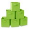 Casafield Set of 6 Collapsible Fabric Cube Storage Bins - 11" Foldable Cloth Baskets for Shelves, Cubby Organizers & More